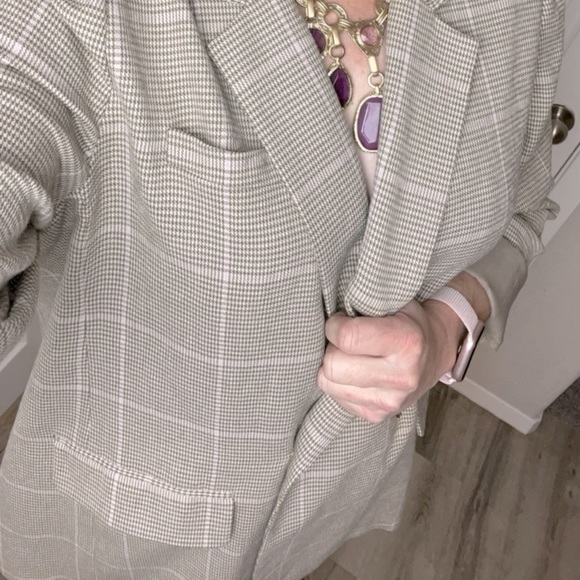 Madewell Dorset Blazer In Windowpane Houndstooth Preppy Business Casual Coat - Picture 2 of 14